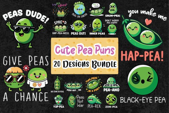 Cute Pea Puns SVG Bundle: A Designer’s Review