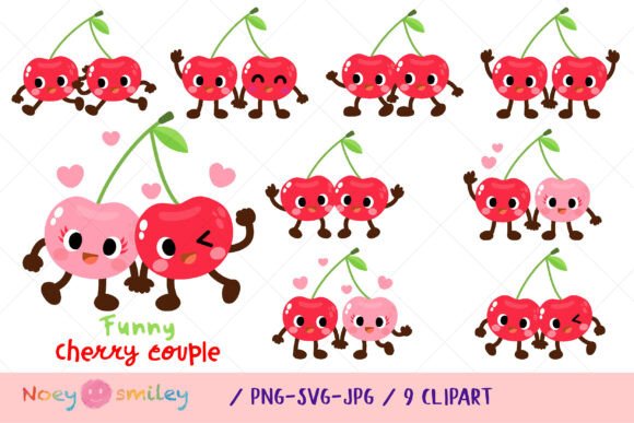 Funny Cherry Couple Clipart: A Designer’s Review
