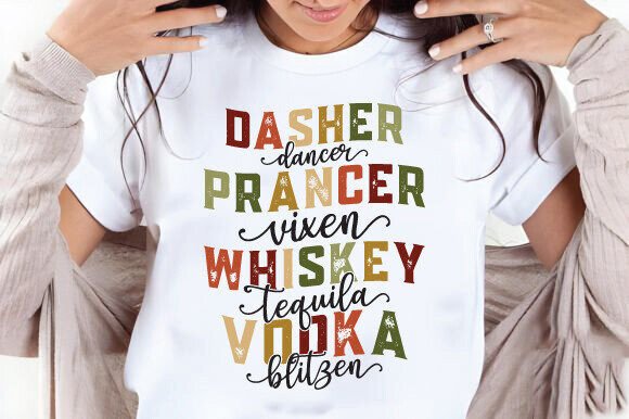 Funny Christmas PNG, Dasher Dancer Design Review