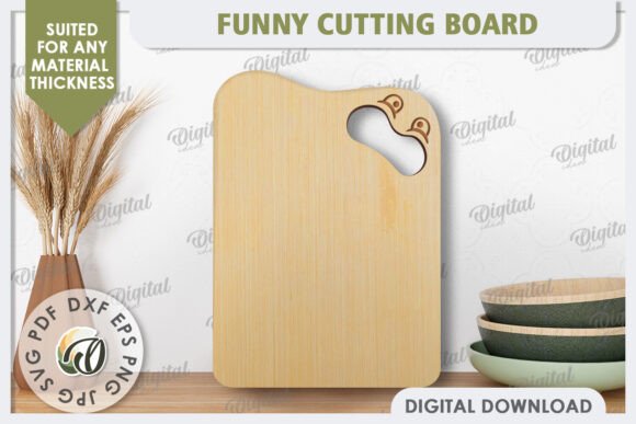 Funny Cutting Board Laser Cut Design Review