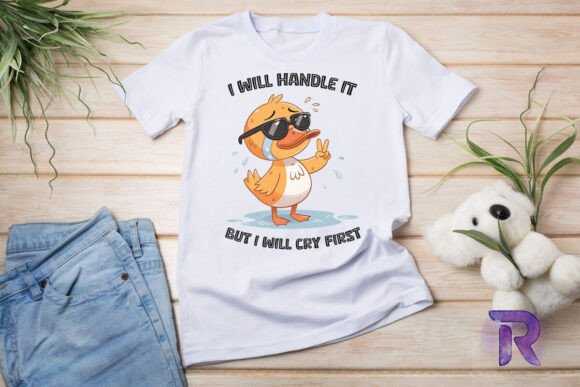 Funny Duck Handle It but Cry First PNG Review