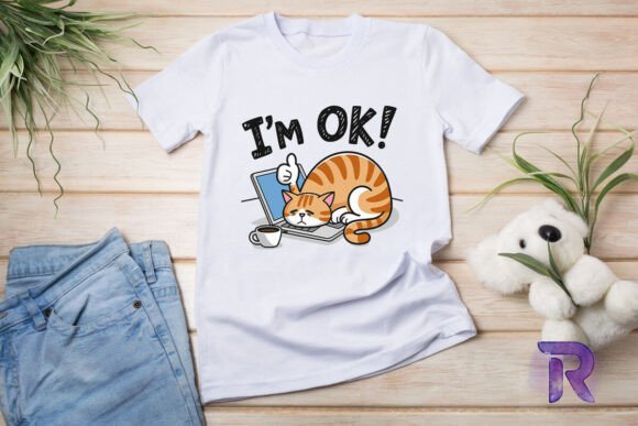 I m Okay Tired Funny Cat Sublimation PNG Review