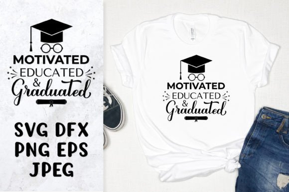 Motivated Educated Graduated SVG. Funny Review
