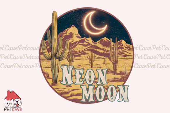 Neon Moon Cacti Under Starlit Sky Review