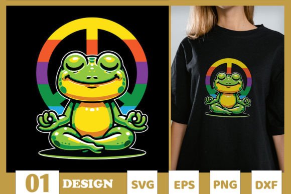 Peace Frog Yoga Funny Frog SVG Review