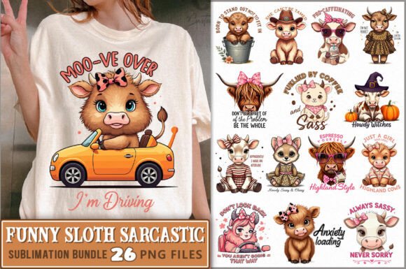Review: Funny Highland Cow Sublimation Bundle