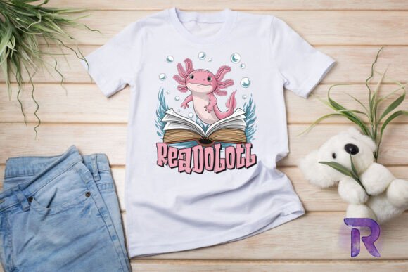 Review: Readolotl Reading Axolotl Funny PNG for Stitchers