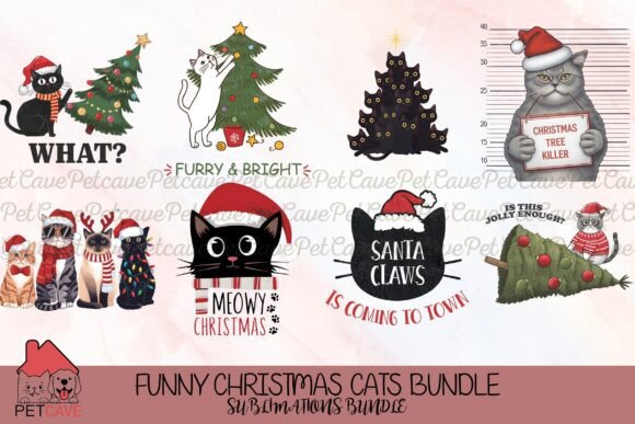 Reviewing the Funny Christmas Cats Bundle for Stitchers