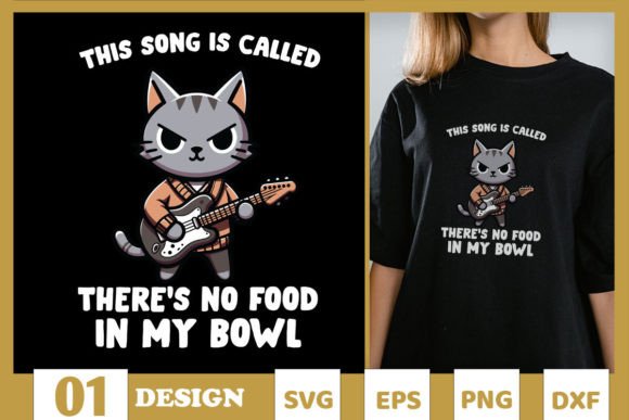 Song No Food in My Bowl Funny Cat SVG Review